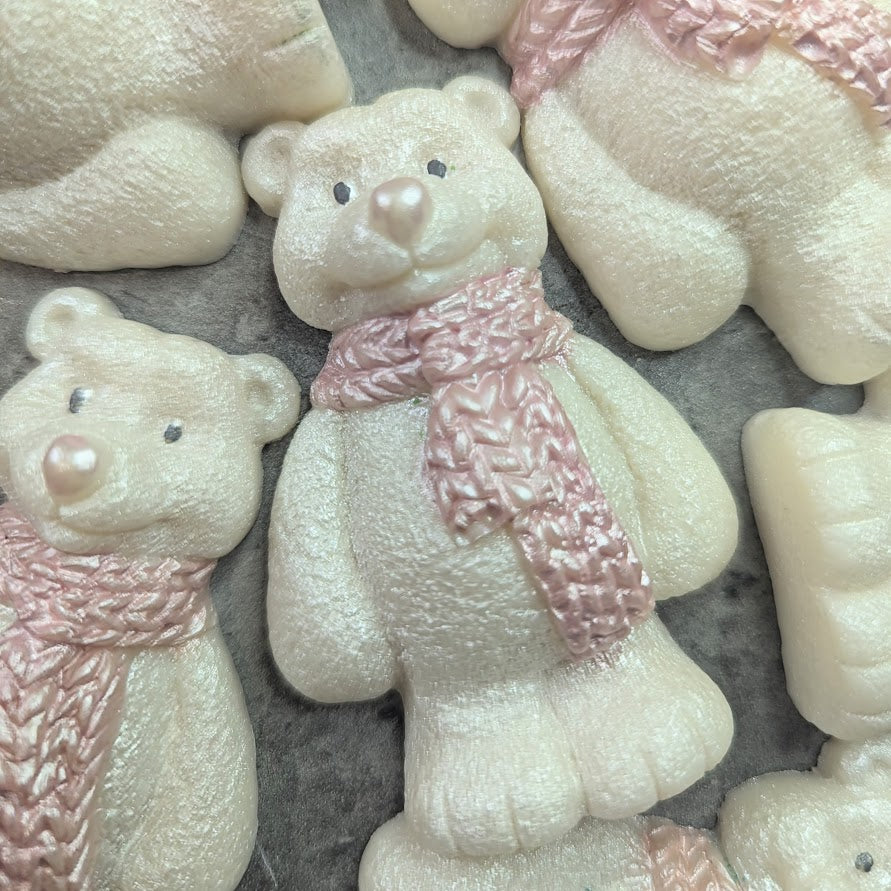 Winter Rose & Pink Pepper Wax Polar Bear Shape